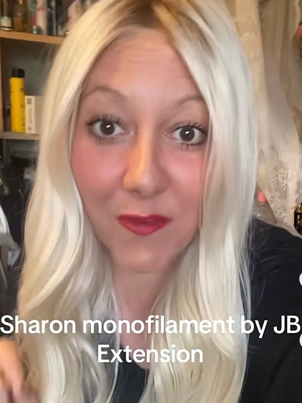 JB EXTENSIONS Sharon Monofilament Rooted Platinum Blonde NWT Out Of Stock